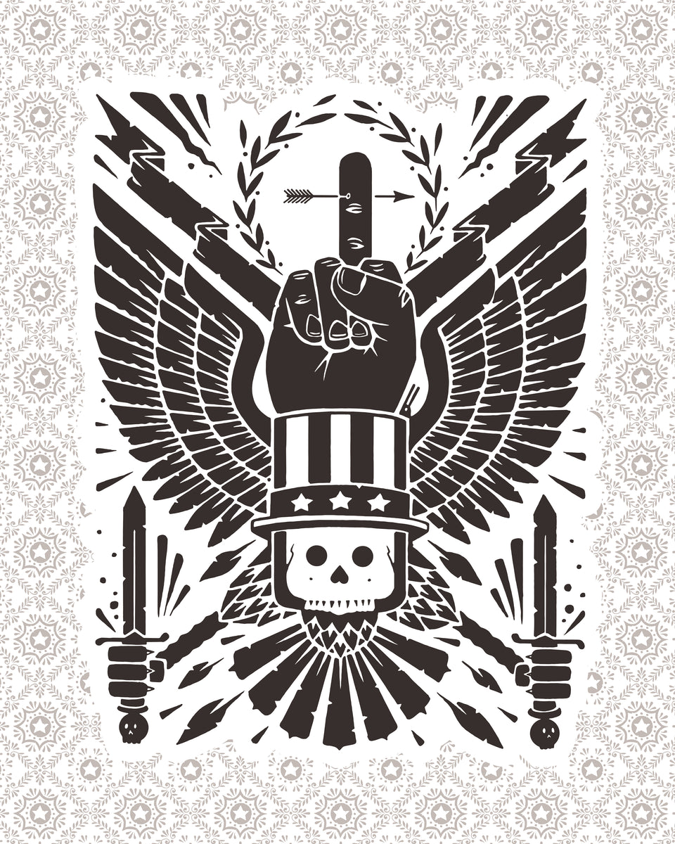 Jeremy Fish Pattern Jeremy Fish | SEALED (Screen Print) – Mortal Machine Gallery